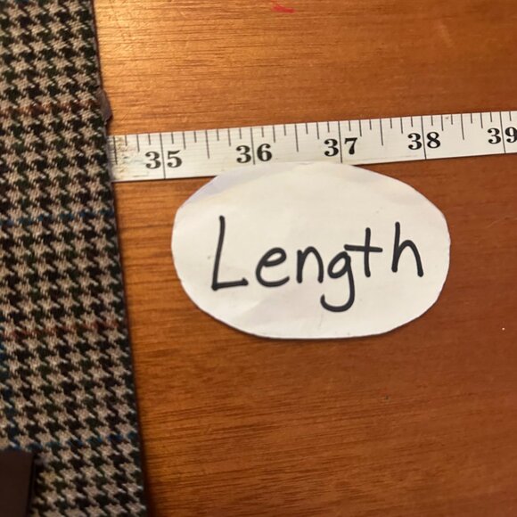 Ralph Lauren Womens Houndstooth Wool Maxi Skirt With Front Slit Size 4 - Picture 4 of 8